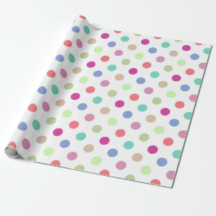 Cadeau Papier Pastel Big Dot Polka Dot