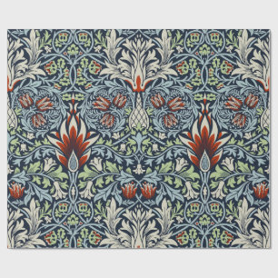 Cadeau Papier peint floral Morris Navy Blue Snakeshead