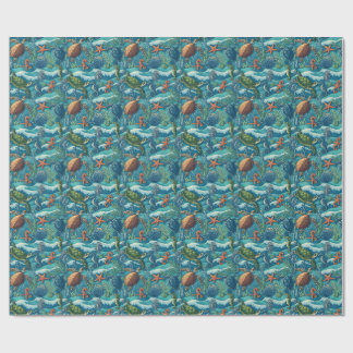 Cadeau Papier peint Motif Marine Life sans soudure