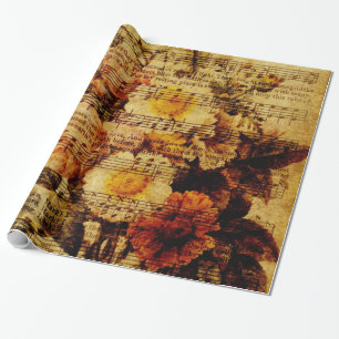 Cadeau Papier peint victorien de fleur d'aquarelle de