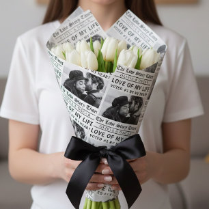 Cadeau Papier photo d'histoire d'amour personnalisé