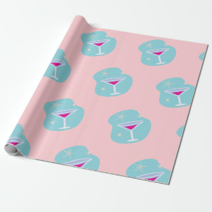 Cadeau Papier Retro Martini