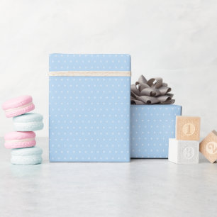 Cadeau Papier suisse d'enveloppement de points bleu