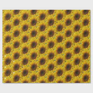 Cadeau Papier tournesol enveloppant mat