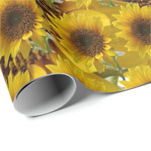 Cadeau Papier tournesol enveloppant mat