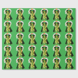 Cadeau Papier vert Angel