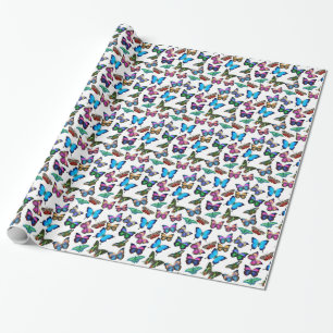 Cadeau Papillons en abondance le papier d'emballage