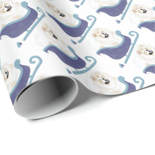 Cadeau PAR DELÀ LA RIVIÈRE Papier d'emballage Cream Chow
