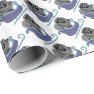 Cadeau PAR-DESSUS LA RIVIÈRE Papier d'emballage Black Cho