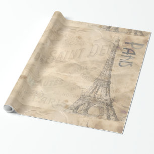 Cadeau Paris 1A-1B Options d'image Papier à envelopper