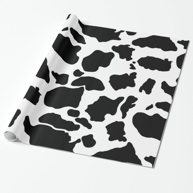 Cadeau Peau de la Covette noire| Papier à envelopper (Déroulé)
