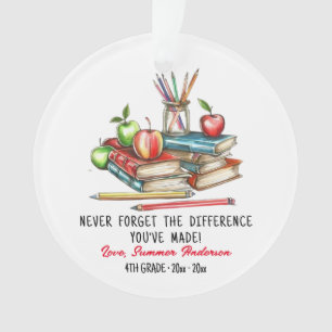 Cadeau personnalisé d'appréciation de l'enseignant