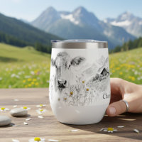Cadeau personnalisé de chalet suisse de vache alpi