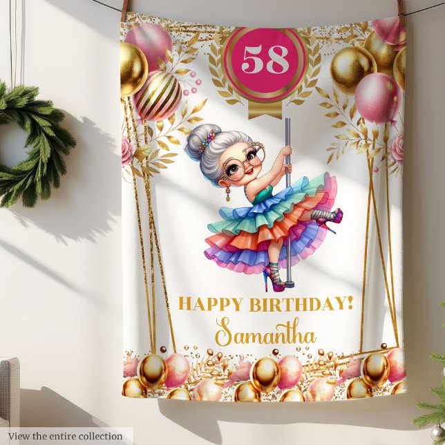 Cadeau personnalisé de couverture d'Humour pour gr (Humor Blanket Personalized Gift for Grandma)