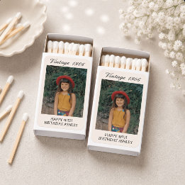 Cadeau personnalisé de fête d'anniversaire vintage