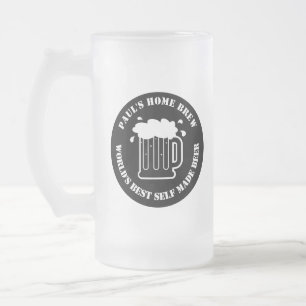 Cadeau personnalisé de mug à bière brassée à la ma