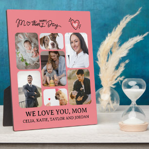 Cadeau personnalisé en bois de la plaque photo pou