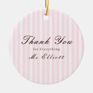 Cadeau Personnalisé Merci Professeur Ornement Rose