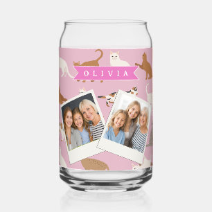 Cadeau Personnalisé Motif de Chat Rose Mignon pour