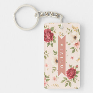 Cadeau Personnalisé Nom Romantique Floral Vintage