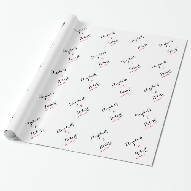 Cadeau Personnaliser Mariage papier (Déroulé)