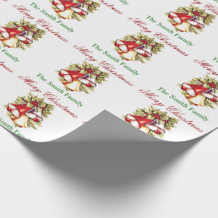 Cadeau Personnalisez le papier nommé de Bells d'arbre de