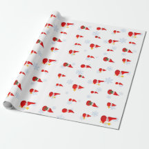 Petit papier d'emballage de Santa