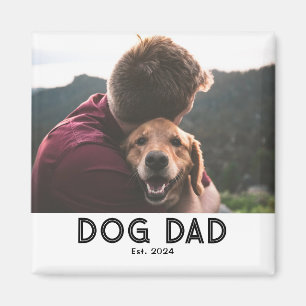 Cadeau Photo Magnet Aimant Papa Chien