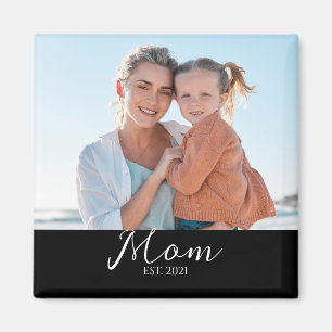 Cadeau Photo Magnet Aimanté Maman