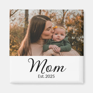 Cadeau Photo Magnet Aimantée Maman Établie