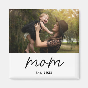Cadeau photo Magnet de maman établi