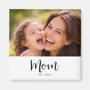 Cadeau photo Magnet établi par maman