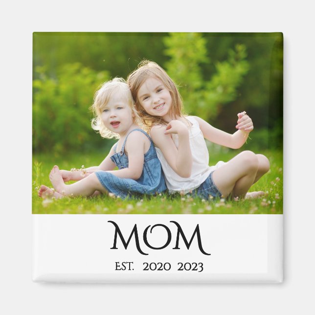 Cadeau photo Magnet « Maman établie » (Devant)