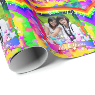 Cadeau Photo papier d'enveloppement d'anniversaire - HAMb
