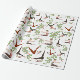 Cadeau Pilates papier d'enveloppement de Noël