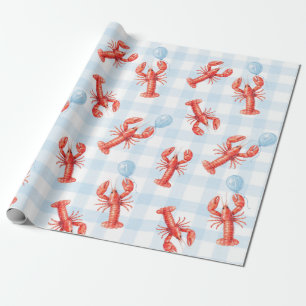 Cadeau Pincez-Moi, j'ai un an Papier d'emballage homard