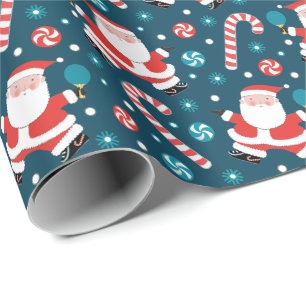 Cadeau Ping Pong Table Tennis Papier d'enveloppement cade
