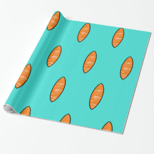 Cadeau Planche de surf 30”x6 pieds, Papier d'emballage br
