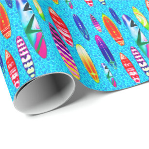 Cadeau Planches de surf 1 papier d'emballage