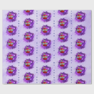 Cadeau Pomme dans le papier d'enveloppement galaxy plaisa