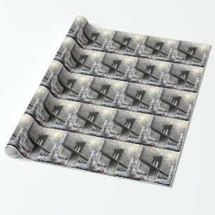Cadeau Pont de Brooklyn, papier d'emballage des