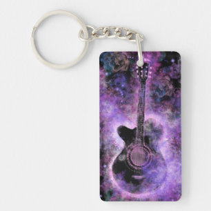 Cadeau Porte - clé de guitare musicale
