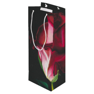 Cadeau Pour Bouteille Romantiques élégants choisissent le sac rose de