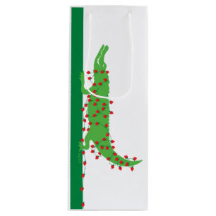 Cadeau Pour Bouteille Sac à vin Alligator Valentine