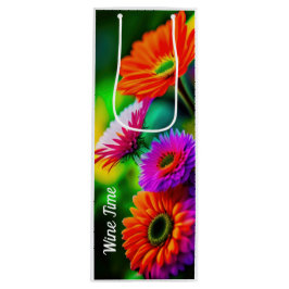 Cadeau Pour Bouteille Sac à vin fleuri Abstrait