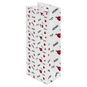 Cadeau Pour Bouteille Sac à vin XOXO