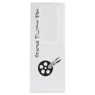 Cadeau Pour Bouteille Sac grand de film éternel de plume