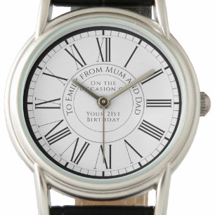 Cadeau pour fille sur sa montre d'anniversaire