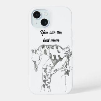 cadeau pour maman coques iphone 15 art Abstrait