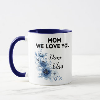 Cadeau pour Mère Mug Personnalisé avec le nom des 